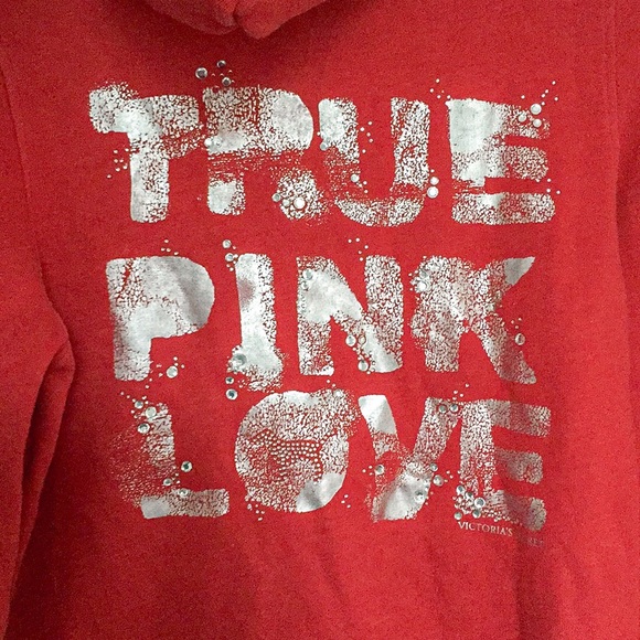 Victoria Secret PINK True Love Zip-up Hoodie, S - Picture 3 of 4